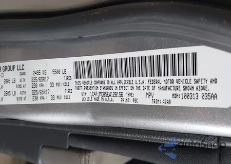 2014 Jeep Cherokee Latitude из США, поврежденный, VIN 1C4PJMCB5EW128156